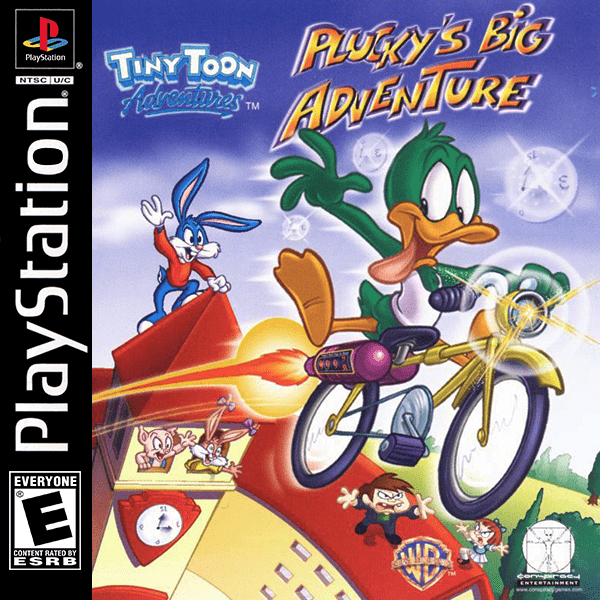 Tiny Toon Adventures Plucky's Big Adventure box art for Playstation